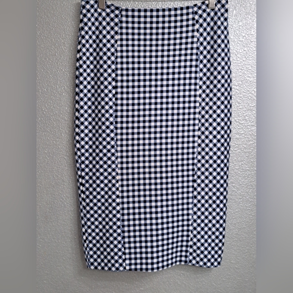 7th Avenue Design Studio Gingham Pencil Skirt  Size 4